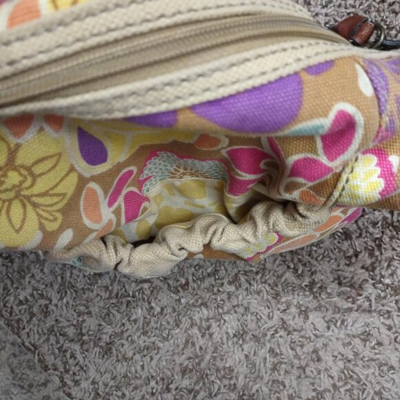 Boho Floral Crossbody Shoulder‎ with Adjustable Strap Canvas Y2K Revival Purse - Picture 5 of 11